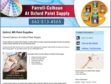 Tablet Screenshot of oxfordpaintsupply.com